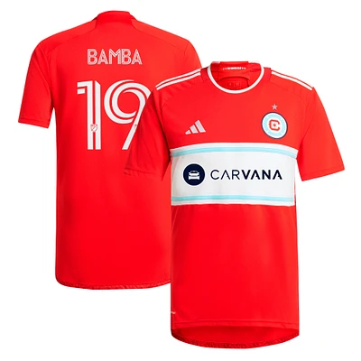 Maillot réplique de joueur adidas Jonathan Bamba Red Chicago Fire 2024 Return To pour homme