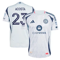 Maillot de joueur authentique The Municipal Kit Chicago Fire 2025 bleu clair adidas Kellyn Acosta pour homme