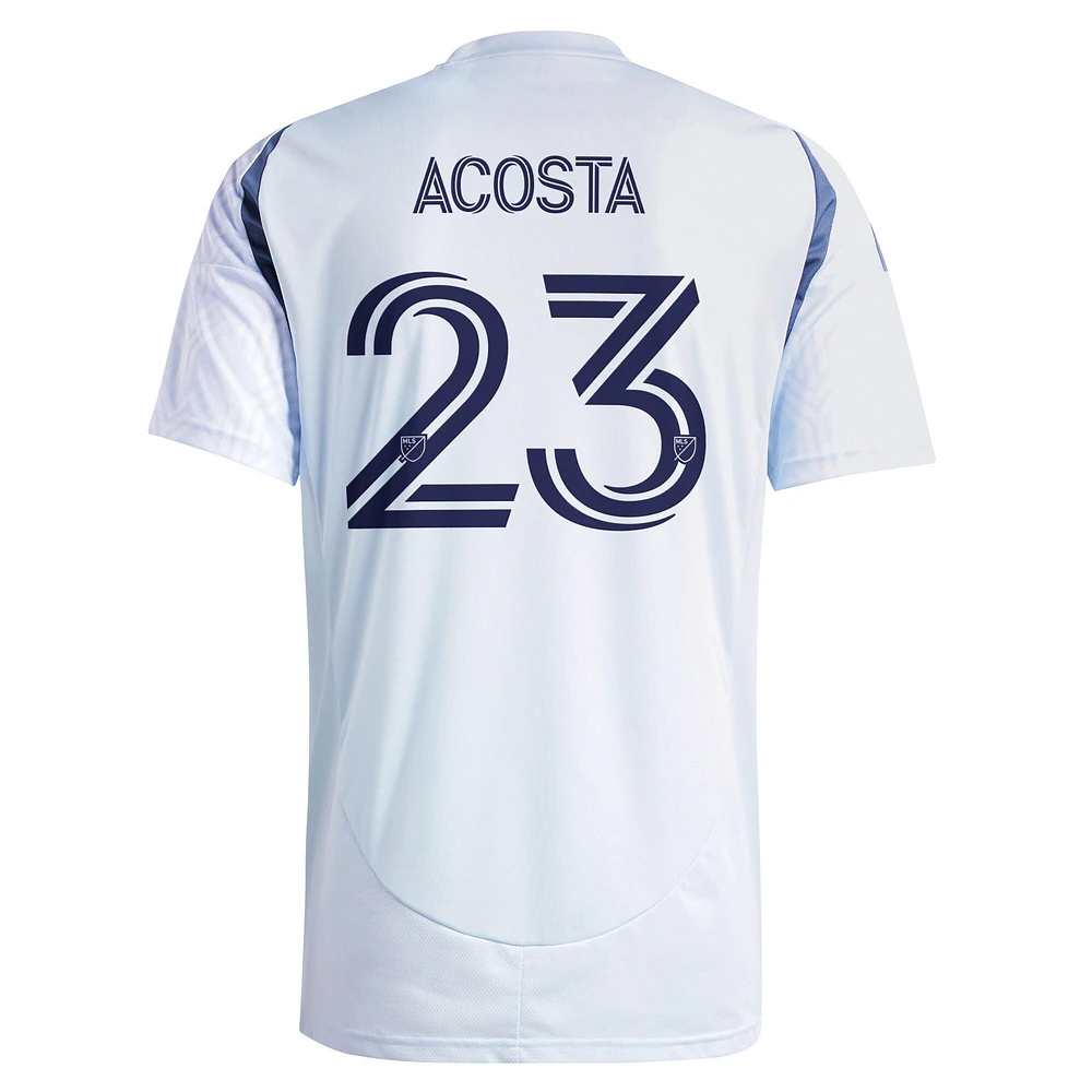 Men's adidas Kellyn Acosta Light Blue Chicago Fire 2025 The Municipal Kit Replica Player Jersey