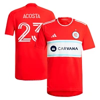 Men's adidas Kellyn Acosta Red Chicago Fire 2024 Return To Replica Player Jersey