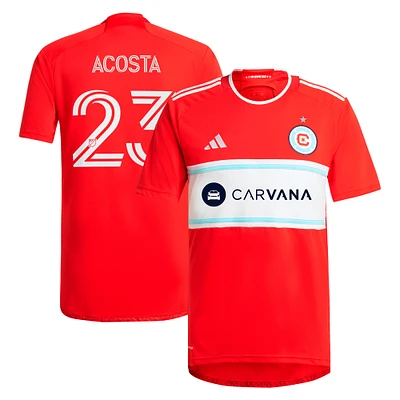 Men's adidas Kellyn Acosta Red Chicago Fire 2024 Return To Replica Player Jersey