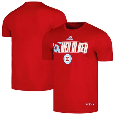 T-shirt adidas Chicago Fire 2024 Hook AEROREADY pour homme, rouge