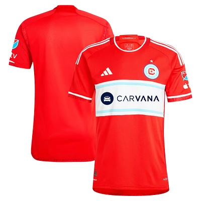 Maillot adidas Chicago Fire 2024 Return To Red authentique pour homme, rouge