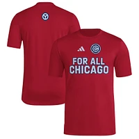 Men's adidas  Red Chicago Fire 2025 Jersey Hook AEROREADY T-Shirt
