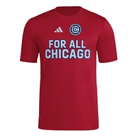 Men's adidas  Red Chicago Fire 2025 Jersey Hook AEROREADY T-Shirt