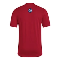 Men's adidas  Red Chicago Fire 2025 Jersey Hook AEROREADY T-Shirt