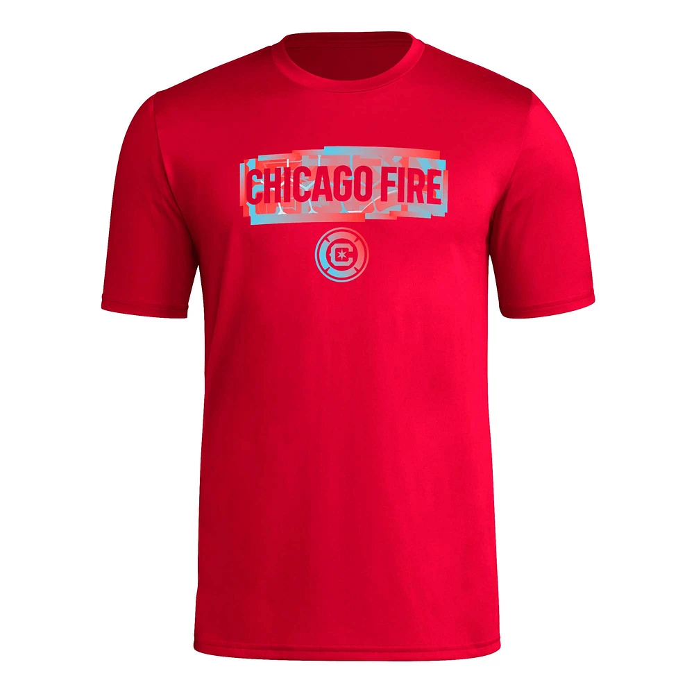 Men's adidas Red Chicago Fire Local Pop AEROREADY T-Shirt