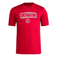 T-shirt adidas Chicago Fire Local Pop AEROREADY rouge pour hommes