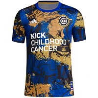 Haut d'avant-match adidas Royal Chicago Fire 2023 MLS Works Kick Childhood Cancer pour hommes