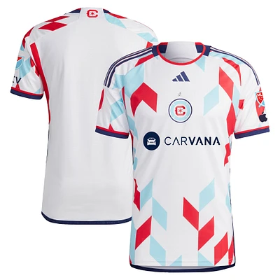 Maillot adidas Chicago Fire 2024 A Kit For All authentique pour homme, blanc