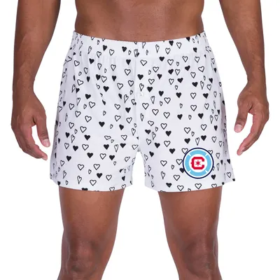 Chicago Fire Concepts Sport Epiphany All Over Print Knit Boxers - White