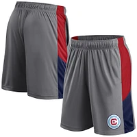 Short Chicago Fire Team Fanatics Branded gris pour homme