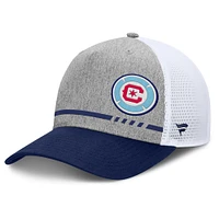 Casquette ajustable Fanatics pour homme, gris chiné, Chicago Fire, à bloc bas