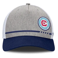 Casquette ajustable Fanatics pour homme, gris chiné, Chicago Fire, à bloc bas