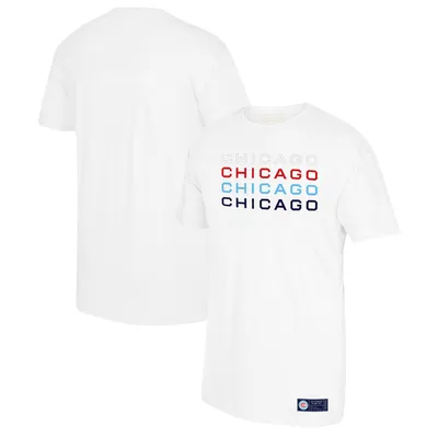Chicago Fire Mitchell & Ness Stacked T-Shirt - White