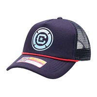 Casquette réglable bleu marine Chicago Fire Atmosphere Trucker pour hommes