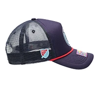 Casquette réglable bleu marine Chicago Fire Atmosphere Trucker pour hommes