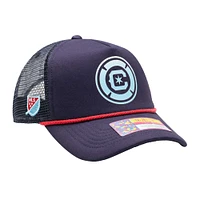 Casquette réglable bleu marine Chicago Fire Atmosphere Trucker pour hommes