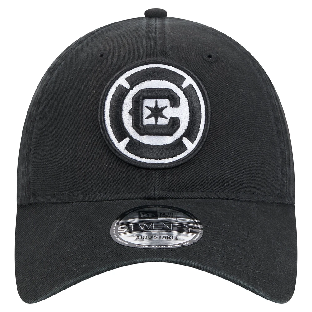 Casquette ajustable Chicago Fire 2025 Kickoff 9TWENTY noire New Era pour homme