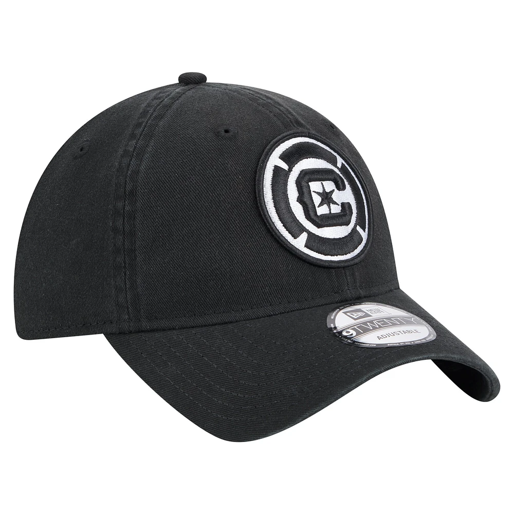 Casquette ajustable Chicago Fire 2025 Kickoff 9TWENTY noire New Era pour homme
