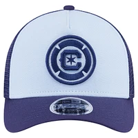 Casquette camionneur ajustable 9FORTY M-Crown A-Frame bleu clair Chicago Fire pour homme New Era