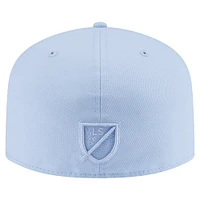 Men's New Era Light Blue Chicago Fire Color Pack A-Frame 59FIFTY Fitted Hat