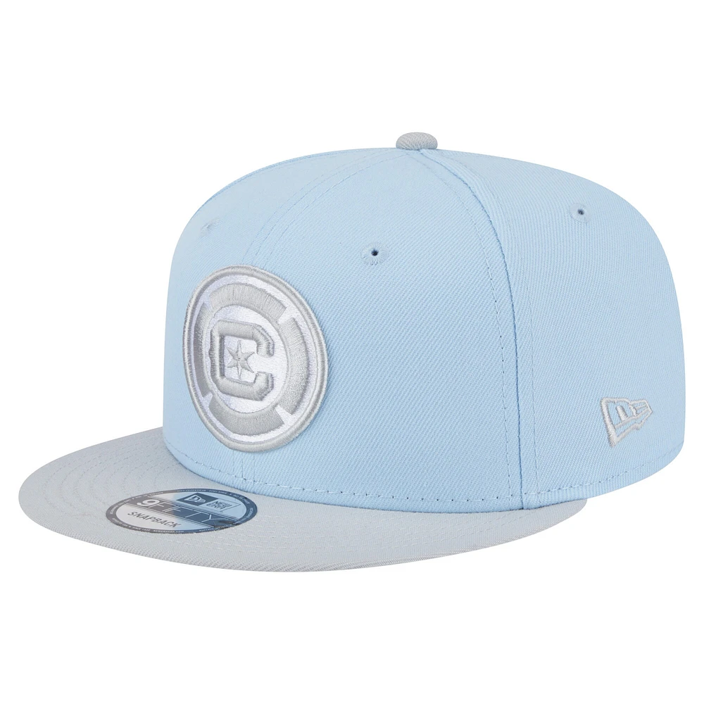 Casquette Snapback bicolore 9FIFTY Chicago Fire bleu clair New Era pour homme