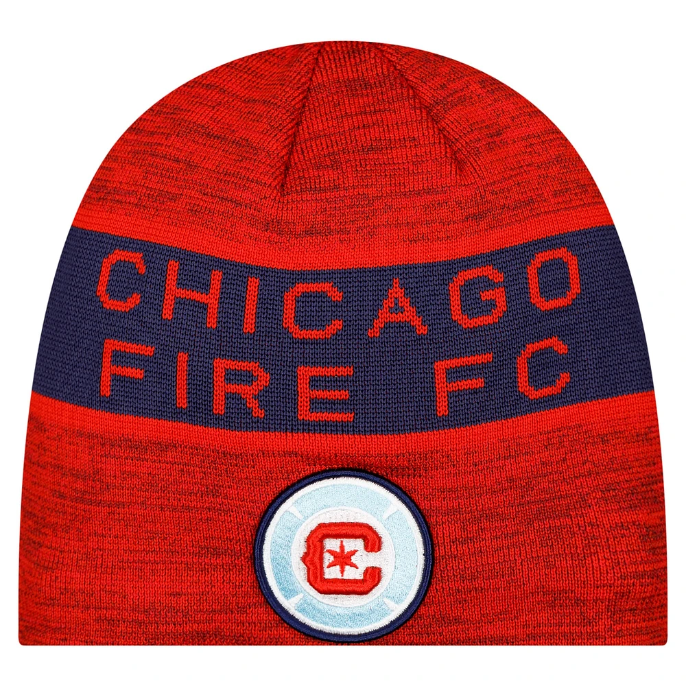 Bonnet rouge Chicago Fire 2025 Kickoff de New Era pour homme