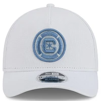 Men's New Era White Chicago Fire 2025 Jersey Hook 9FORTY M-Crown Adjustable Hat