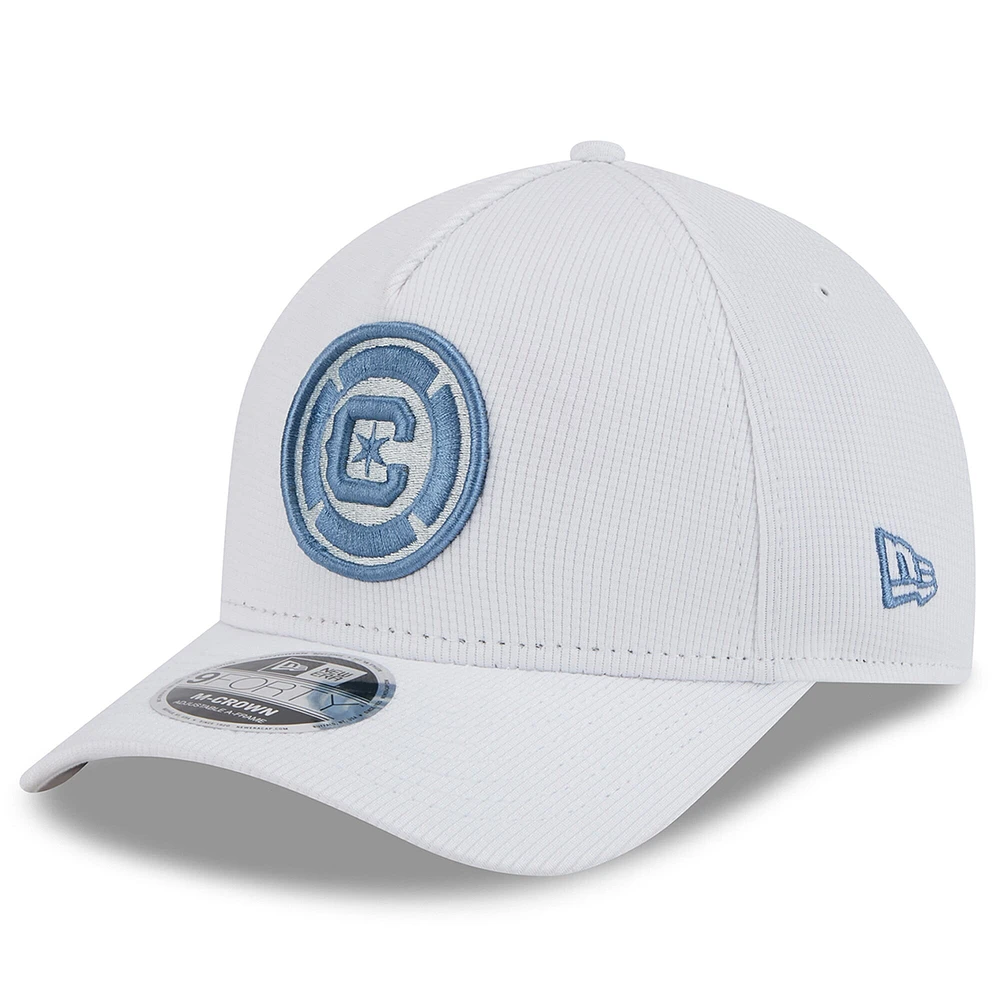 Men's New Era White Chicago Fire 2025 Jersey Hook 9FORTY M-Crown Adjustable Hat