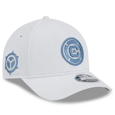 Men's New Era White Chicago Fire 2025 Jersey Hook 9FORTY M-Crown Adjustable Hat