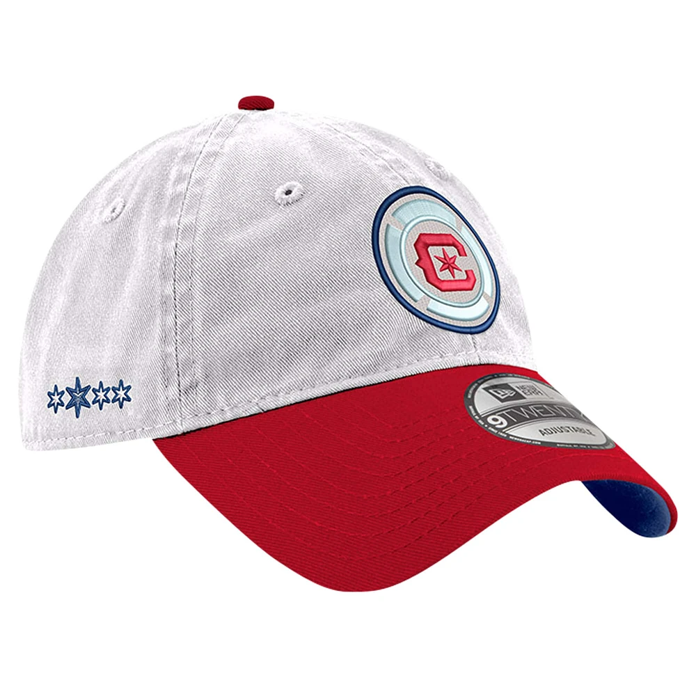 Casquette réglable New Era Chicago Fire Jersey Hook 9TWENTY pour hommes