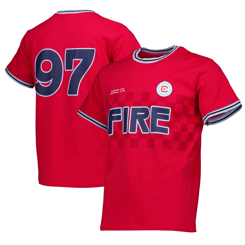 T-shirt rouge pour homme Chicago Fire '97 Ringer