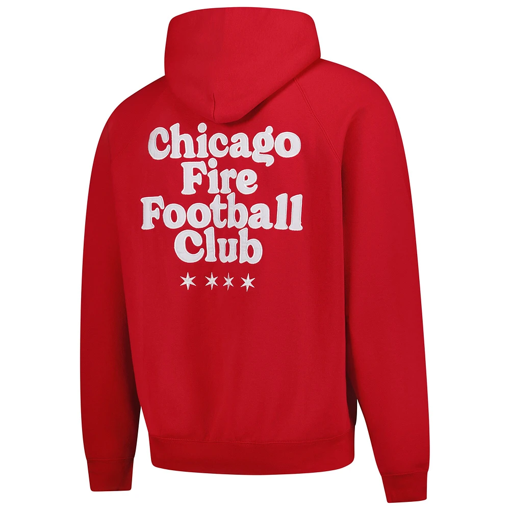 Men's  Red Chicago Fire Hometown Oversized Pullover Hoodie