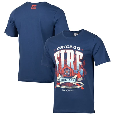 Men's Sport Design Sweden Navy Chicago Fire Vintage '90s Relaxed T-Shirt