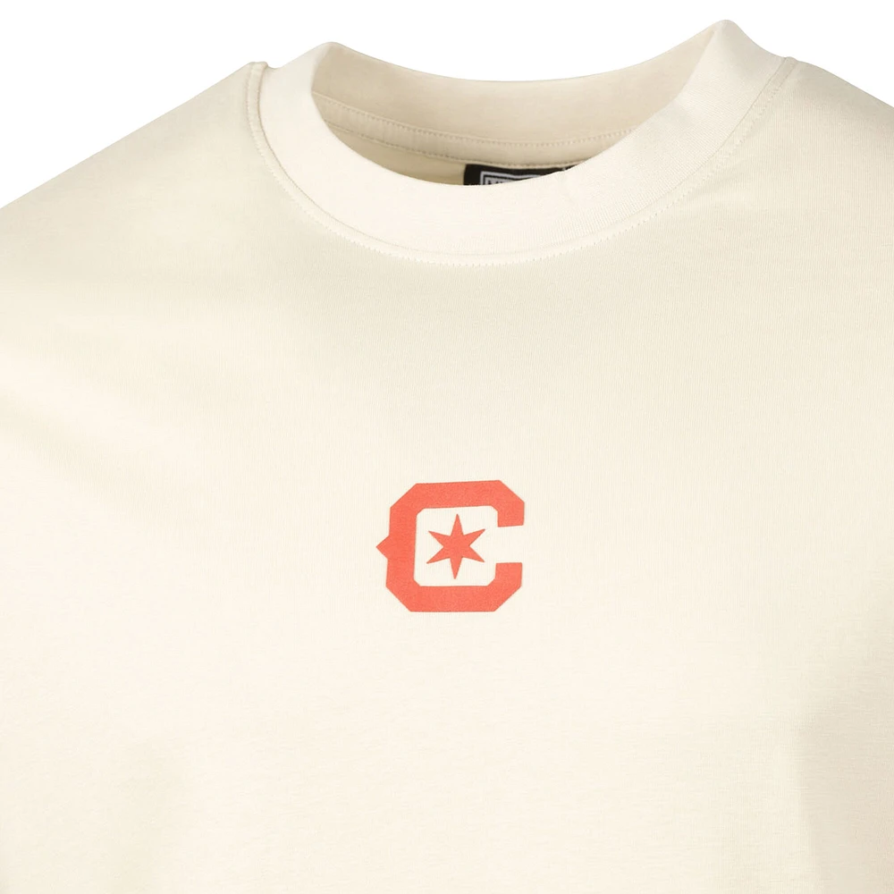 Men's Sport Design Sweden  Tan Chicago Fire City Soul Oversized T-Shirt