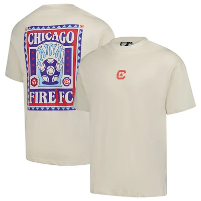 Men's Sport Design Sweden  Tan Chicago Fire City Soul Oversized T-Shirt