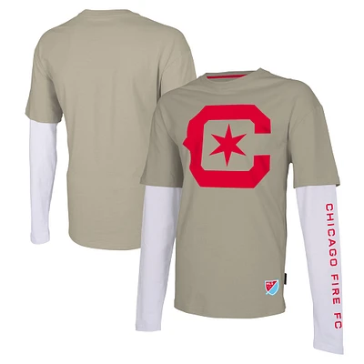 T-shirt à manches longues Stadium Essentials pour hommes, beige