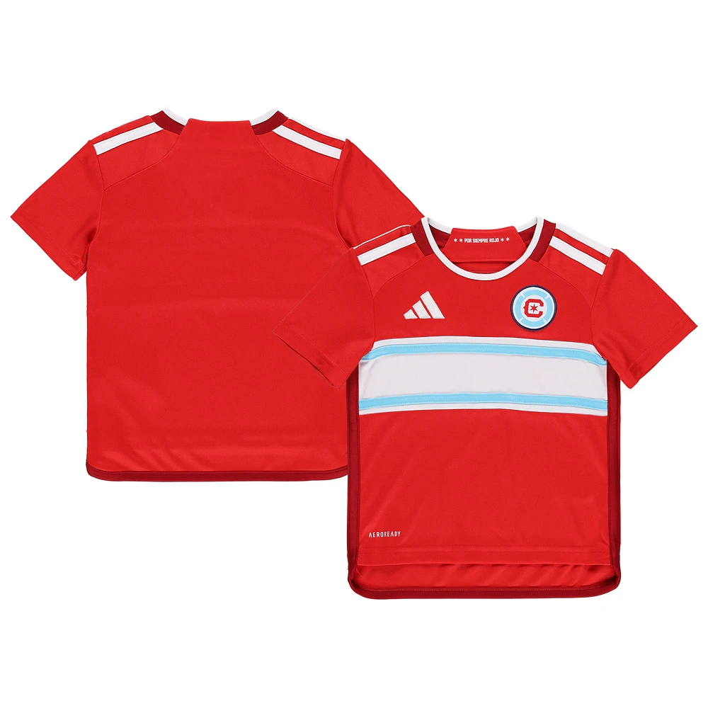 Toddler adidas Red Chicago Fire 2024 AEROREADY Team Jersey