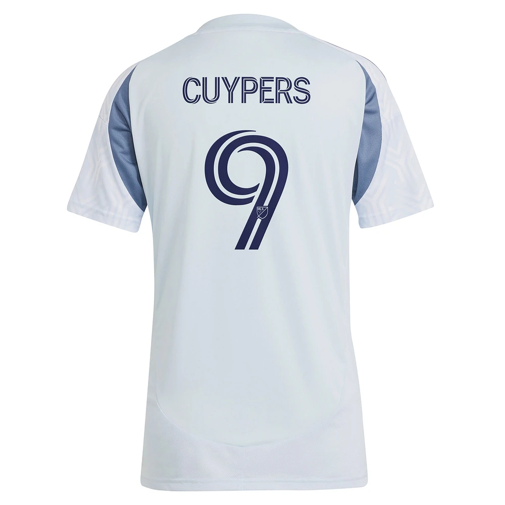 Women's adidas Hugo Cuypers Light Blue Chicago Fire 2025 The Municipal Kit Replica Player Jersey