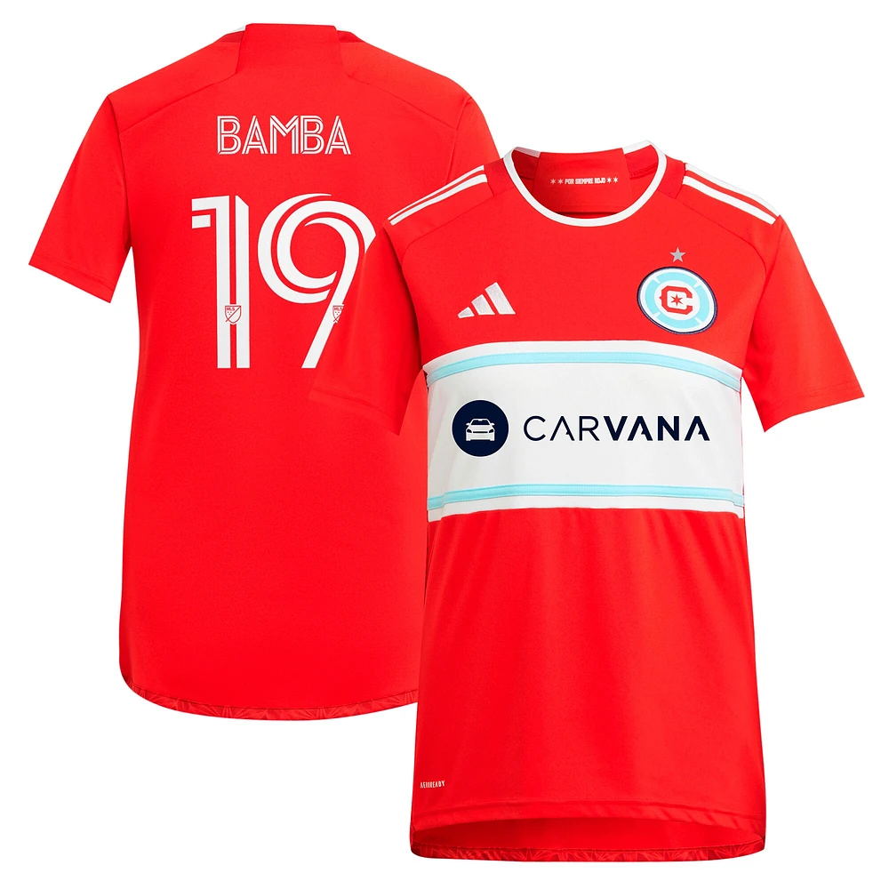 Women's adidas Jonathan Bamba Red Chicago Fire 2024 Return To Replica Player Jersey