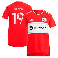 Women's adidas Jonathan Bamba Red Chicago Fire 2024 Return To Replica Player Jersey