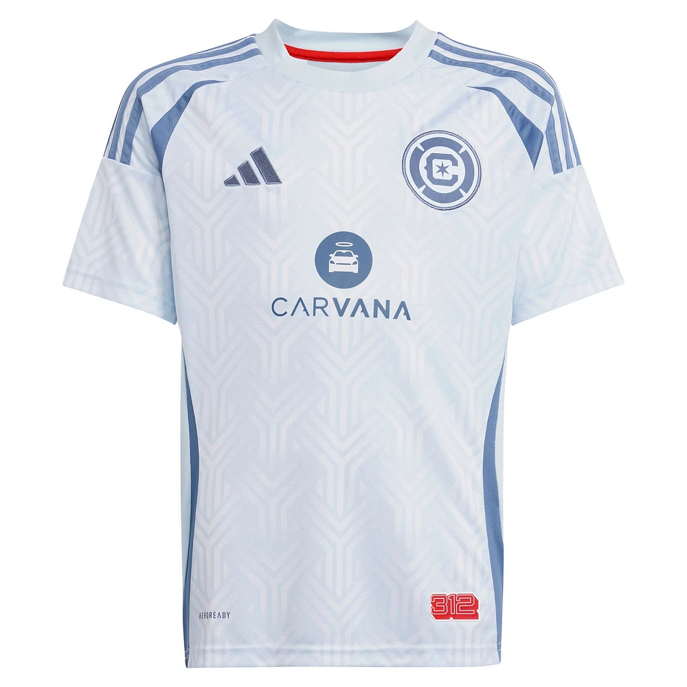 Youth adidas Jonathan Bamba Light Blue Chicago Fire 2025 The Municipal Kit Replica Player Jersey