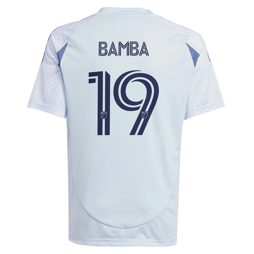 Youth adidas Jonathan Bamba Light Blue Chicago Fire 2025 The Municipal Kit Replica Player Jersey