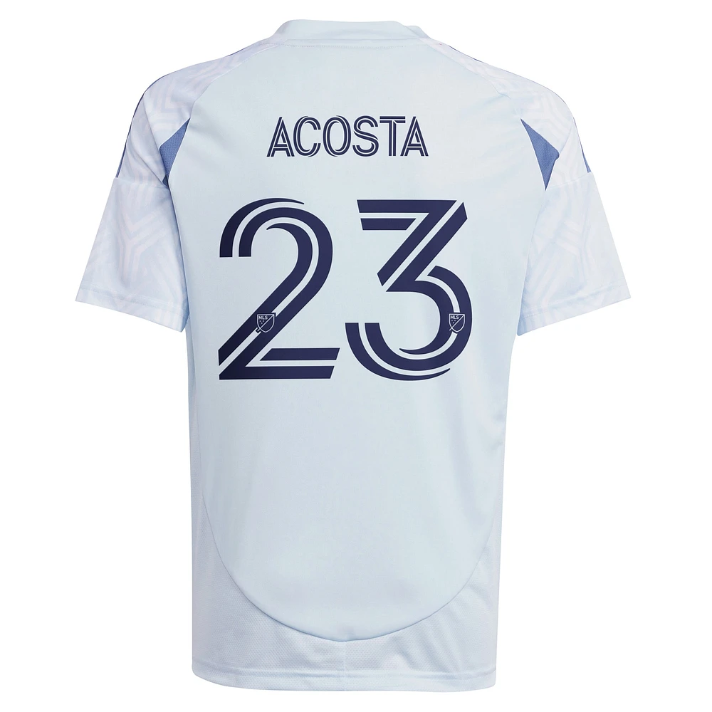 Youth adidas Kellyn Acosta Light Blue Chicago Fire 2025 The Municipal Kit Replica Player Jersey