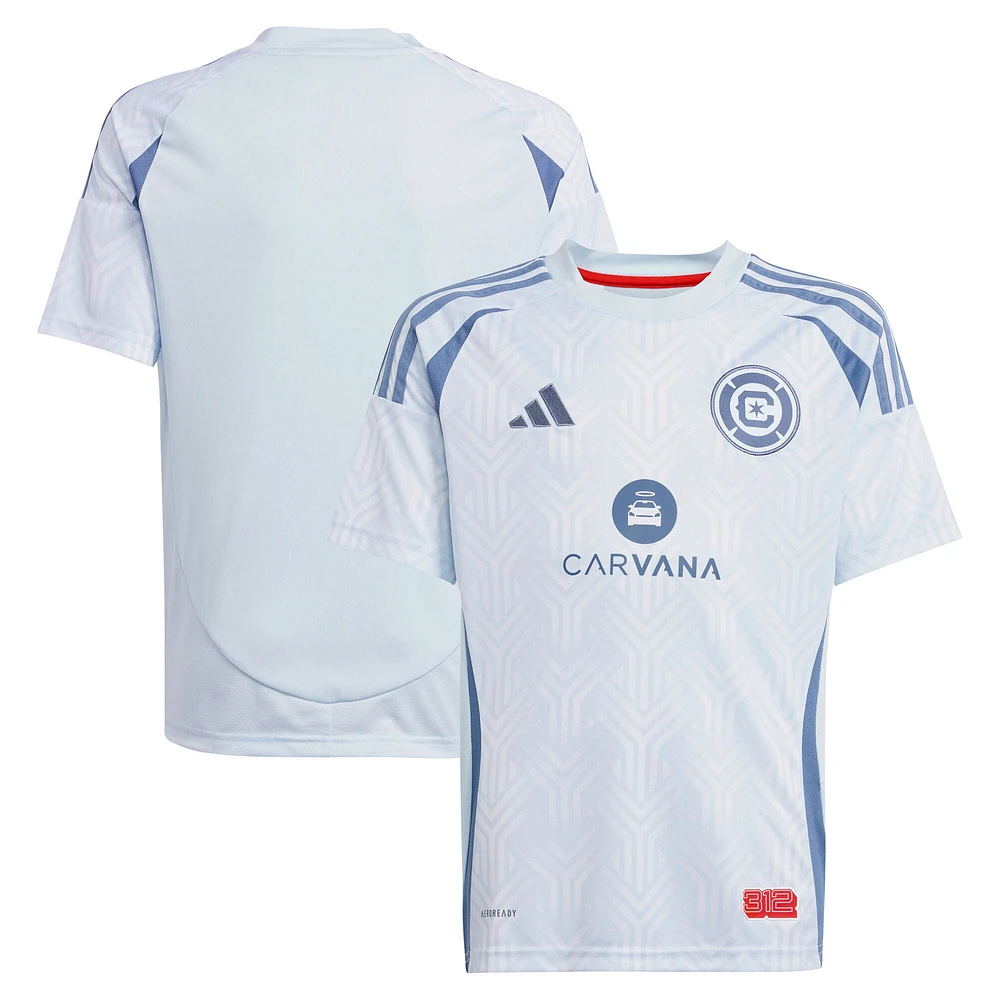 Maillot réplique du kit municipal pour jeunes adidas Chicago Fire 2025 bleu clair