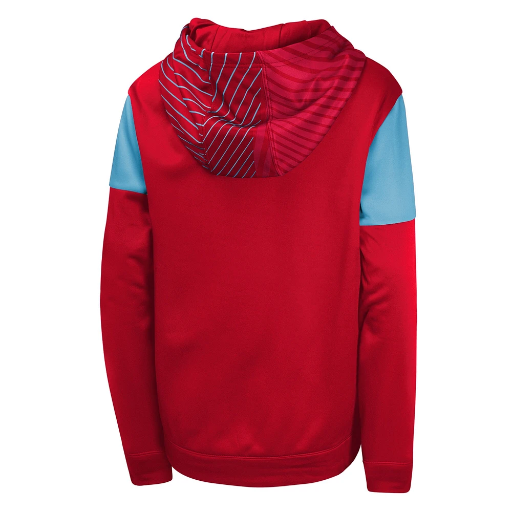 Youth Red Chicago Fire Unbeatable Pullover Hoodie