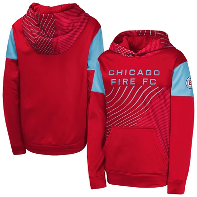 Youth Red Chicago Fire Unbeatable Pullover Hoodie
