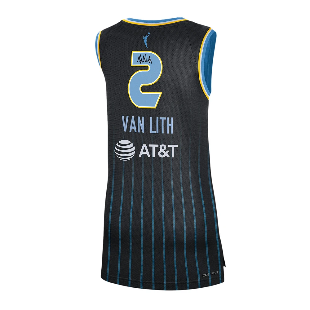 Hailey Van Lith Chicago Sky Autographed Black Nike Explorer Swingman Jersey 
