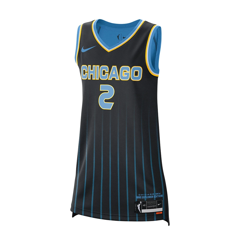 Hailey Van Lith Chicago Sky Autographed Black Nike Explorer Swingman Jersey 
